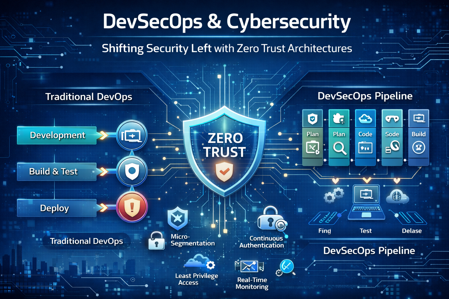 DevSecOps & Cybersecurity: Shifting Security Left with Zero Trust Architectures